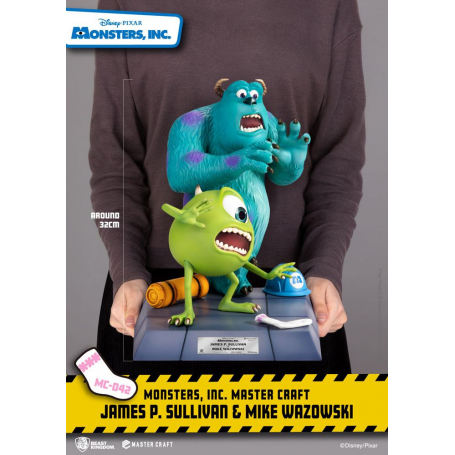 Monstruos, S.A. Estatua Master Craft James P. Sullivan & Mike Wazowski 34 cm