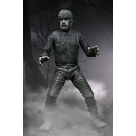 Universal Monsters Hombre lobo Ultimate The Wolf Man (Black & White) 18 cm