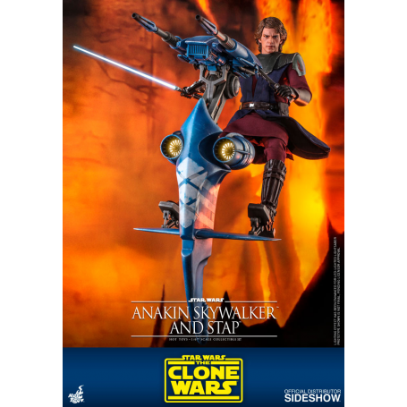 Star Wars: The Clone Wars - Anakin Skywalker y STAP ESCALA 1:6