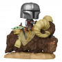 Star Wars The Mandalorian POP! Deluxe Vinyl Figura The Mandalorian on Wantha with Child in Bag 9 cm