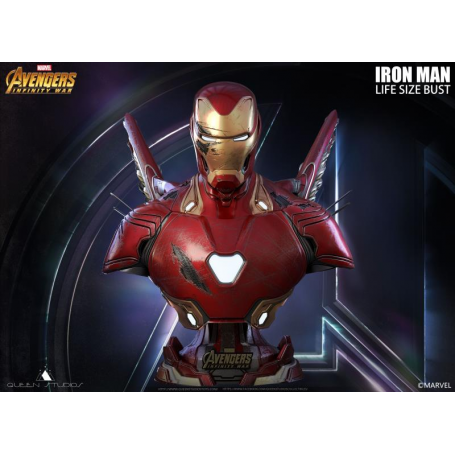 Busto Iron Man Battle Damaged Mark 50