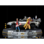 Regreso al Futuro II Estatuas 1/10 Art Scale Full Set Deluxe 58 cm