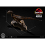 195€ Jurassic Park Estatua Prime Collectibles 1/10 Velociraptor Closed Mouth 19 cm