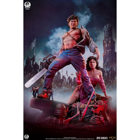 1349€ Army of Darkness Estatua Premier Series 1/4 Ash Deluxe Edition 53 cm
