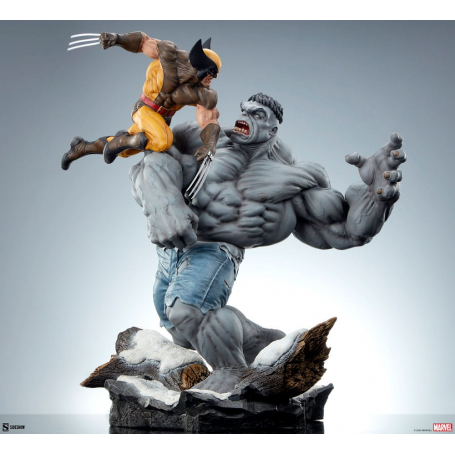 875€ Marvel Estatua Grey Hulk vs Wolverine 58 cm