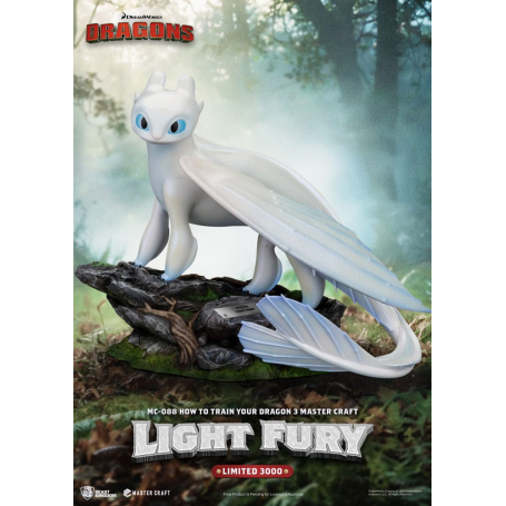 289€ Cómo Entrenar A Tu Dragón 3 Estatua Master Craft Light Fury 29 cm