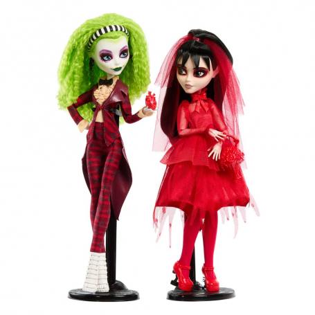 Beetlejuice Beetlejuice Monster High Pack de 2 Muñecas Skullector Betelgeuse & Lydia 25 cm