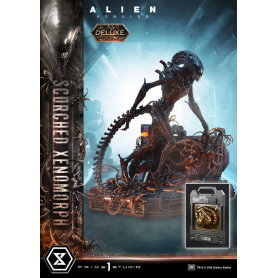 3269€ Alien: Romulus Estatua Museum Masterline XL 1/3 Scorched Xenomorph Deluxe Bonus Version 98 cm