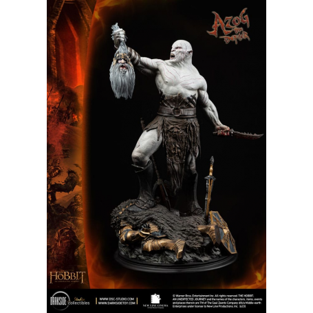 El Hobbit Un Viaje Estatua 1/3 MS Series Azog The Defiler John Howe Signature Edition Edition 90 cm
