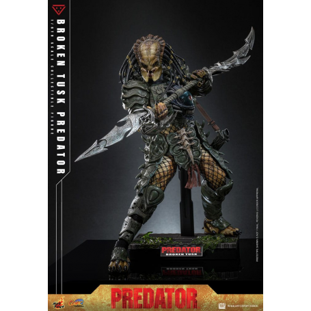 329€ Alien vs. Predator Figura Comic Masterpiece 1/6 Broken Tusk Predator 35 cm