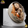 Jurassic Park ECC Elite Creature Line Estatua Hadrosaur Egg Hatching 13 cm