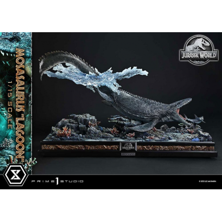 2649€ Jurassic World Estatua Legacy Museum Collection 1/15 Mosasaurus "Lagoon" Bonus Version 57 cm