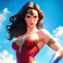 129€ DC Comics Litografia Justice League Trinity: Wonder Woman 61 x 41 cm - sin marco