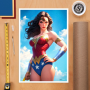 129€ DC Comics Litografia Justice League Trinity: Wonder Woman 61 x 41 cm - sin marco