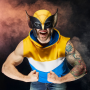 Deadpool & Wolverine Máscara Roleplay Premium Wolverine