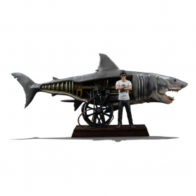 Jaws Estatua 1/10 509€ Deluxe Art Scale Steven Spielberg Jaws 50th anniversary 27 cm