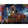 2399€ Masters of the Universe Estatua Real Elite Masterline Series 1/4 He-Man & Battle Cat Ultimate Bonus Version 86 cm