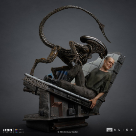 345€ Alien 3 Estatua 1/10 Art Scale Ellen Ripley and Dog Alien 23 cm