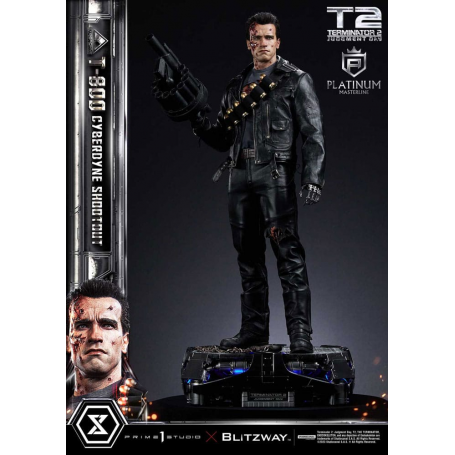 4149€ Terminator 2 Estatua Platimum Masterline Series 1/3 T-800 Cyberdyne Shootout 74 cm