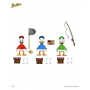 42€ DuckTales Ultimate Figuras Pack de 3 Huey, Dewey, and Louie 18 cm