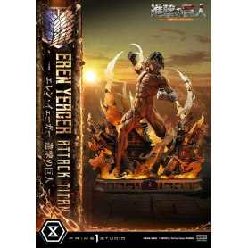 3399€ Ataque a los Titanes (TV animation) Ultimate Diorama Masterline Estatua Eren Yeager Attack Titan 81 cm