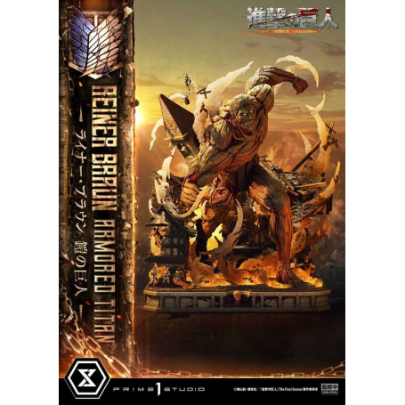 3799€ Ataque a los Titanes (TV animation) Ultimate Diorama Masterline Estatua Reiner Braun Armored Titan Bonus Version 75 cm