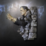 849 Frankenstein escala 1/2 Escultura de Pared 48 cm