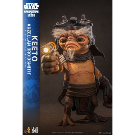 279€ Star Wars: The Mandalorian & Grogu Life-Size Masterpiece Figura a escala real Keeto (Anzellan Droidsmith) 26 cm