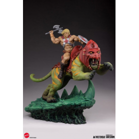 1999€ Masters of the Universe 1/4 Estatua He-Man & Battle Cat 76 cm