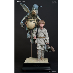 3499€ Estatua a escala 1/3 de Anakin Skywalker joven y Watto (DUAL)