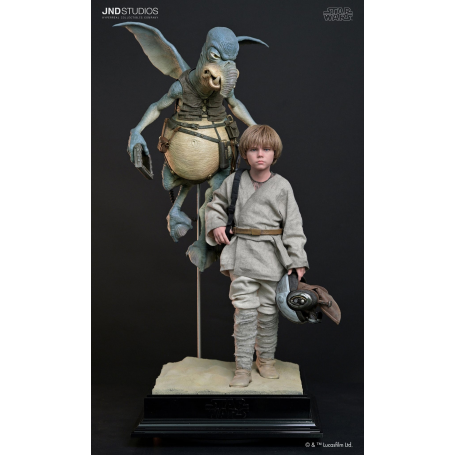 3499€ Estatua a escala 1/3 de Anakin Skywalker joven y Watto (DUAL)
