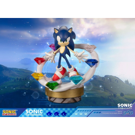 469€ Sonic The Hedgehog Resin Estatua Sonic Frontiers Sonic 42 cm