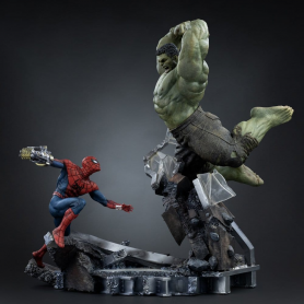 589€ Marvel Comics Estatua 1/10 Art Scale Spider-Man vs Hulk 38 cm