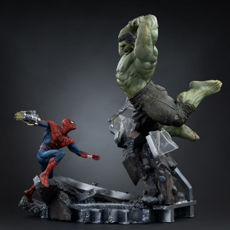 589€ Marvel Comics Estatua 1/10 Art Scale Spider-Man vs Hulk 38 cm