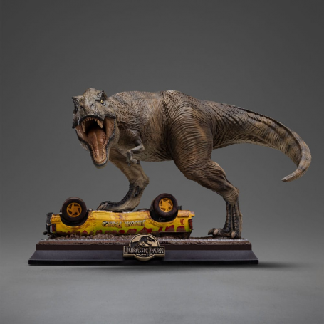 Jurassic Park Icons Estatua T-Rex Attack 15 cm