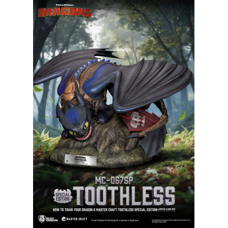 Cómo Entrenar A Tu Dragón 2 Estatua Master Craft Toothless 38 cm