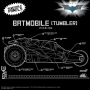 Batman 1989 Vehículo Super Cyborg Batmobile Tumbler (Full Color) 33 cm