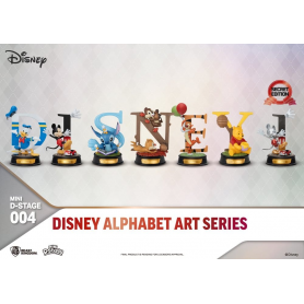115€ Disney Pack de 6 Estatuas Mini Diorama Stage Alphabet Art 10 cm