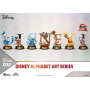 115€ Disney Pack de 6 Estatuas Mini Diorama Stage Alphabet Art 10 cm