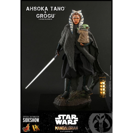 Star Wars The Mandalorian Pack de 2 Figuras 1/6 Ahsoka Tano & Grogu 29 cm